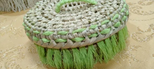 Bombomniere en macramé 