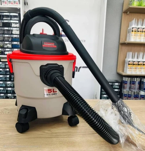 Aspirateur 15Lt Cuve Plastique 1000W Crown