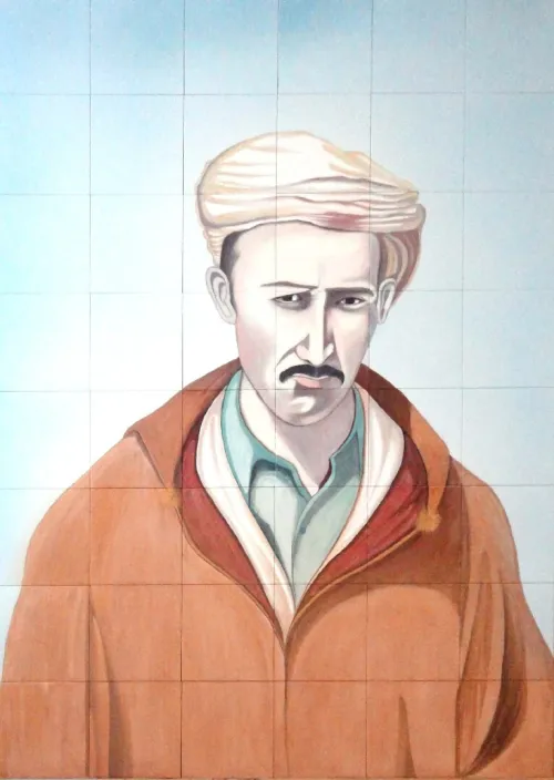 Portrait en céramique 