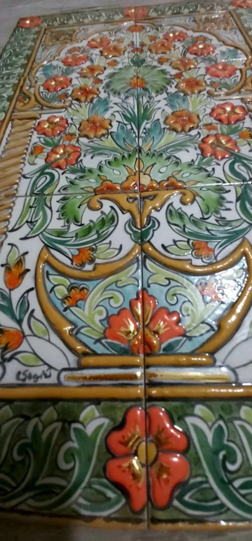 tableau arabesque céramique 
