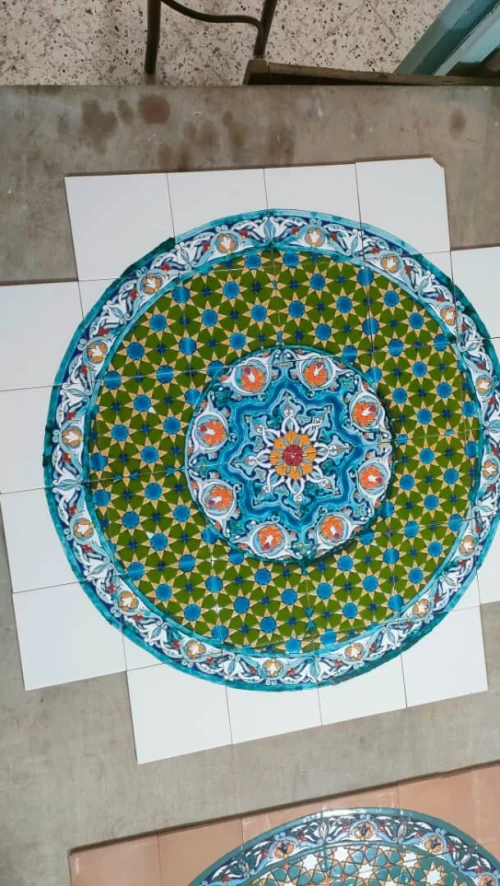 Table Fer forgé+céramique chik