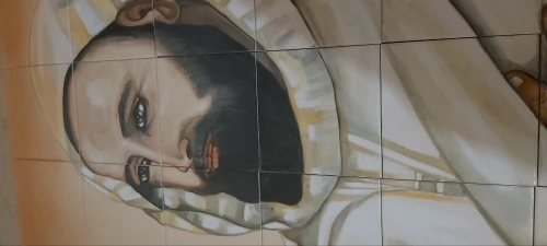 Portrait en céramique 