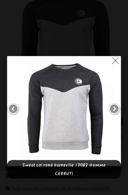 Vêtements pour homme d'origine  d'une marque italienne Cerruti