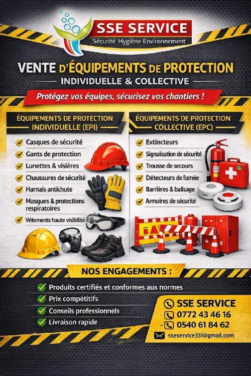 EQUIPEMENT DE PROTECTION INDIVIDUELLE "EPI" "EPC"
