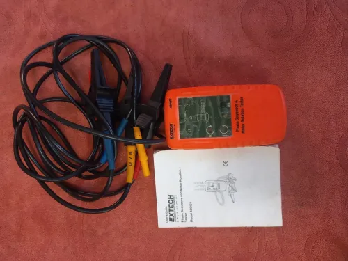 Testeur d'ordre de phase et de rotation moteur