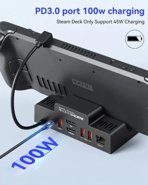 Docking Station MOKiN 6 en 1 pour Steam Deck/ROG Ally