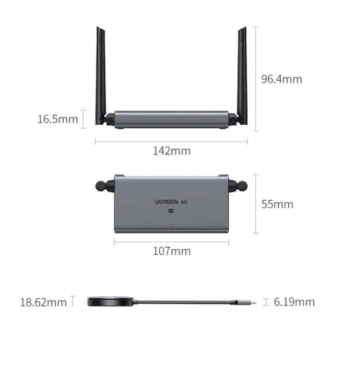 UGREEN  Wireless HDMI Transmitter and Receiver Kit 5G 50M