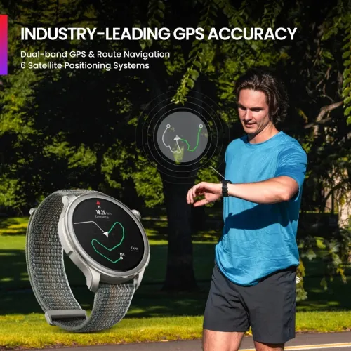 Amazfit Balance 46mm Montre Connectée Écran AMOLED 1.5"