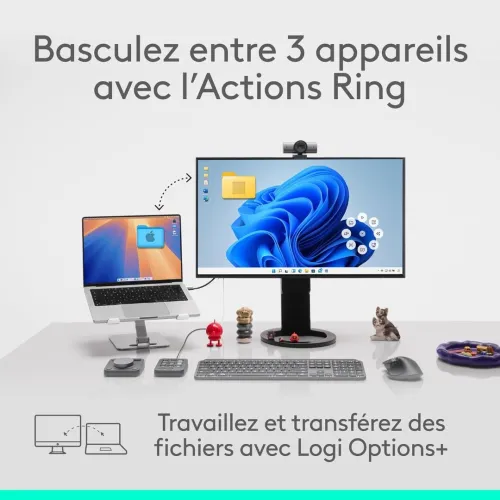 Logitech MX Master 4 | Haptic Sense & Actions Ring | Souris Pro USB-C