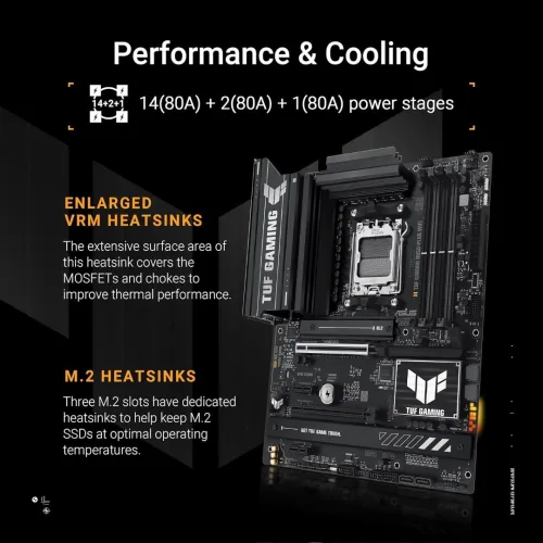 ASUS TUF GAMING B850-PLUS WIFI 7 - ATX AMD DDR5 PCIe 5.0