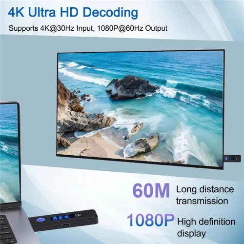 Navceker Kit émetteur et récepteur vidéo sans fil HDMI