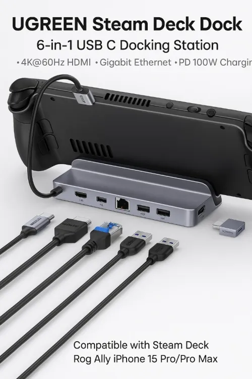 Ugreen Station D'accueil USB-C Vers HDMI - Steam Deck