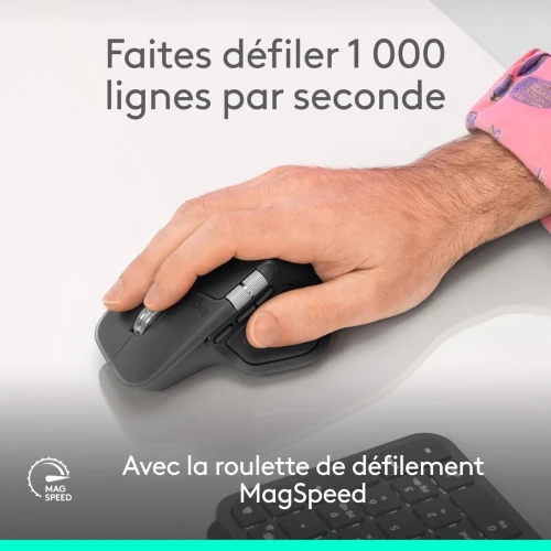Logitech MX Master 4 | Haptic Sense & Actions Ring | Souris Pro USB-C