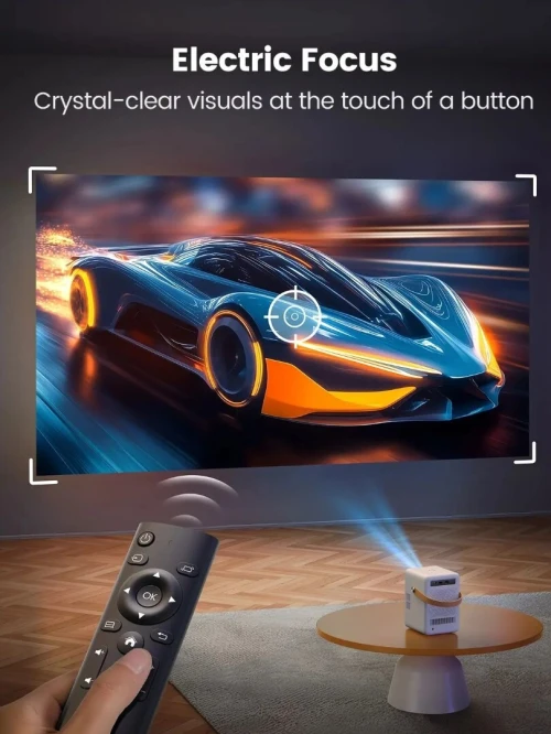 TOPTRO Projecteur portable B1 : Full HD 1080P Android 9.0 400 ANSI avec Batterie