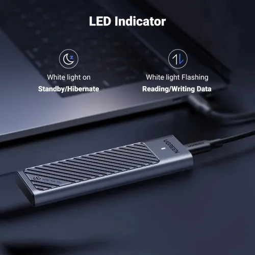 Boîtier UGREEN 20Gbps M.2 NVMe SSD - Transformez votre SSD interne en un disque externe ultra-rapide