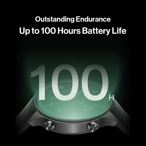OnePlus Watch 2R (Gunmetal Gray) | Wear OS Google | 100H Batterie