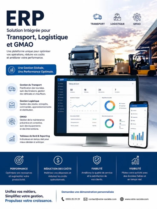 Logiciel de Transport et Logistique et GMAO