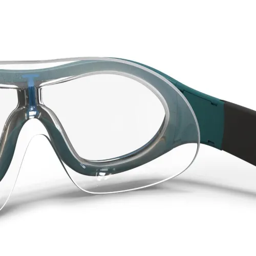 MASQUE Decathlon DE PISCINE - SWIMDOW V2 TAILLE L VERRES CLAIRS - GRIS BLEU