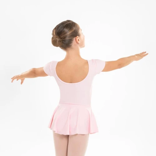 Decathlon Tunique justaucorps à jupette de danse classique Fille - Rose