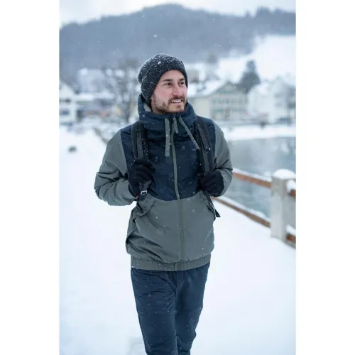 BONNET DE SKI ADULTE DECATHLON TORSADES WOOL Gris carbone