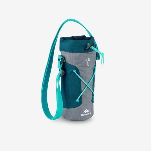 Housse Decathlon isotherme pour gourde randonnée 1,2 à 1,5 litre gris/bleu