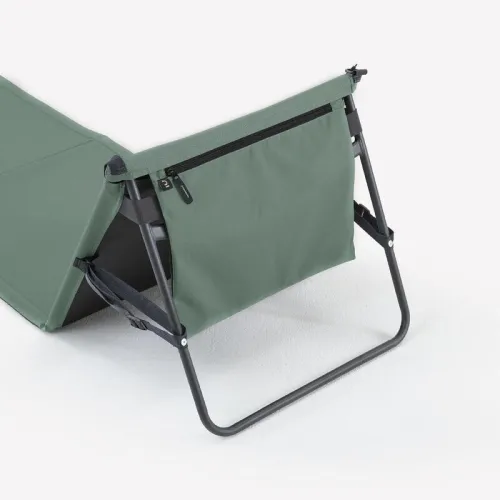 Decathlon Plaid de camping et natte de plage, pliable, avec dossier inclinable