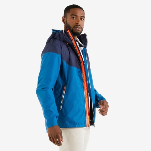 Veste Decathlon imperméable de voile - veste de pluie coupe vent sailing 100 bleu marine