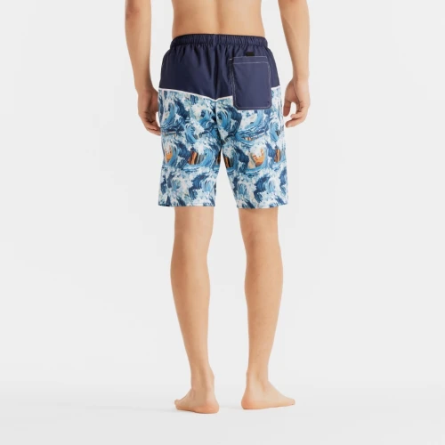 boardshort Surfing men blue wave* noir