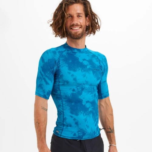 Tee shirt anti uv surf top 500 manches courtes homme Beast Decathlon