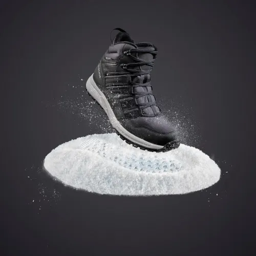 Chaussures de randonnée chaudes et imperméables homme, NH500 Mid noir- decathlon