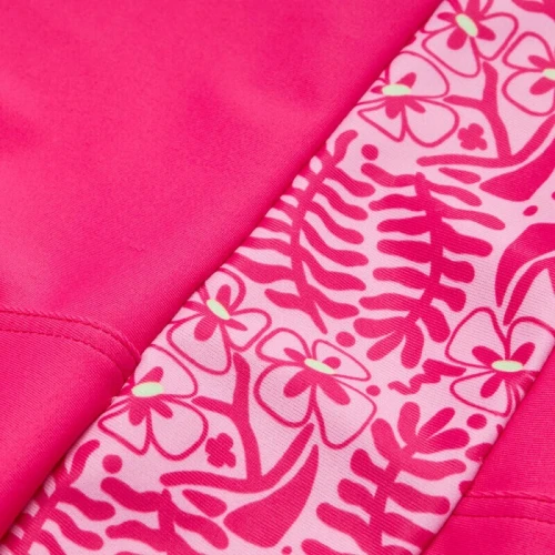 Maillot de bain 1 pièce shorty natation Fille - bleu / ROSE