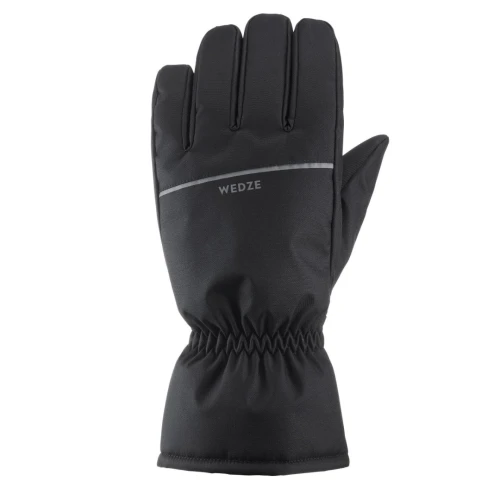 GANTS CHAUD IMPERMÉABLE DE SKI ADULTE 100 NOIRS DECATHLON 