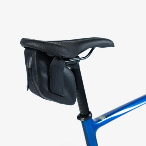 SACOCHE DE SELLE RACE vélo  M 0.6L NOIRE DECATHLON