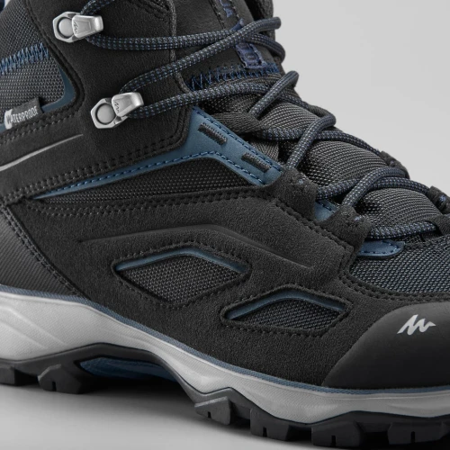 Chaussures imperméables de randonnée montagne - mh100 mid noir homme
