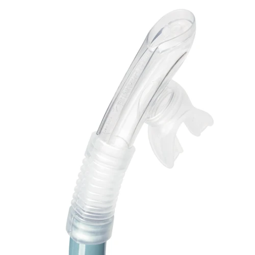 TUBA PLONGÉE AVEC SOUPAPE DECATHLON  - 100 GRIS TEMPÊTE