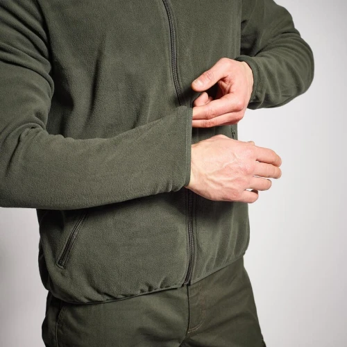 VESTE Decathlon POLAIRE CHASSE Vert / marron