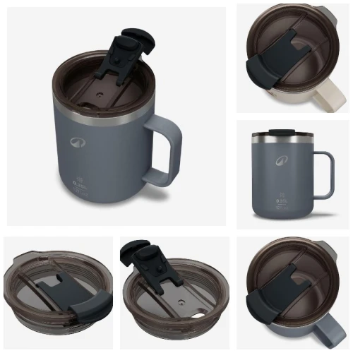 Mug 900 isotherme 0,35L en inox, pour le camping, la randonnée/trekking 