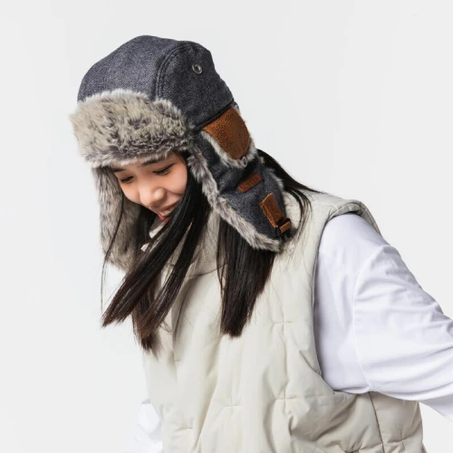 CHAPKA DE SKI ADULTE - CRUISING FUR - GRIS/ homme / femme