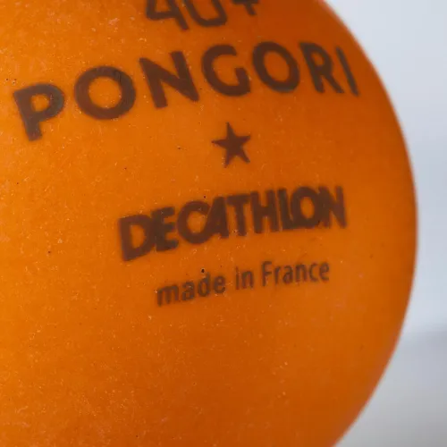 Decathlon BALLES DE TENNIS DE TABLE TTB 100 1* 40+ x 6 ORANGE / BLANCHE