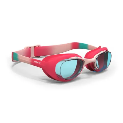 Lunettes De Natation XBASE - Verres Clairs - Taille Junior - Bleu Vert