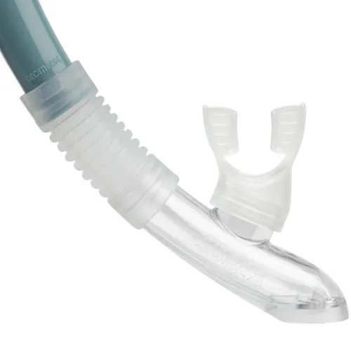 TUBA PLONGÉE AVEC SOUPAPE DECATHLON  - 100 GRIS TEMPÊTE