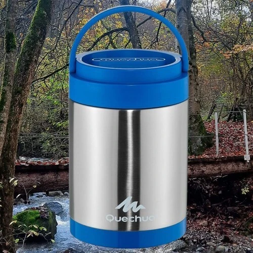 Boîte alimentaire isotherme randonnée inox (avec 2 boîtes alimentaires) 2 L