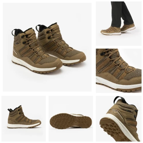 Chaussures de randonnée chaudes et imperméables homme, NH500 Mid noir- decathlon