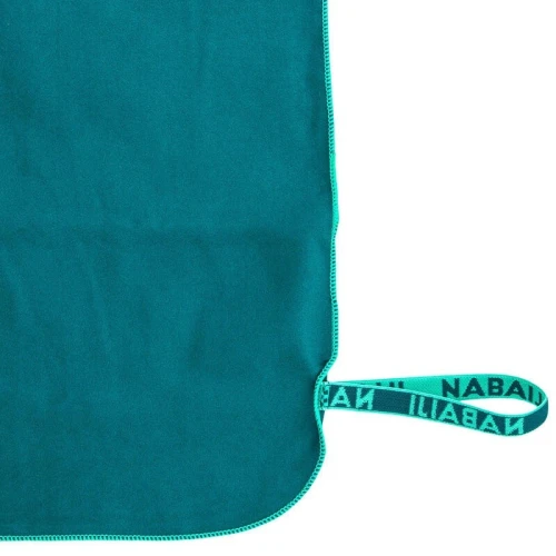Serviette de bain microfibre bleu taille L 80 x 130 cm