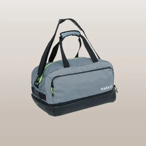 Decathlon Sac de piscine Duffle bag 40L 5 compartiments, gris
