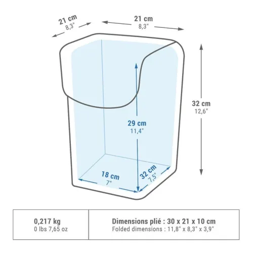 GLACIERE Decathlon SOUPLE DE CAMPING - 10L