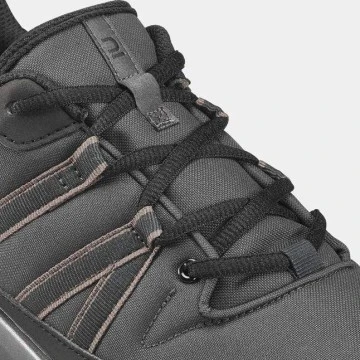 CHAUSSURES DECATHLON DE RANDONNÉE NATURE NH100 HOMME Gris carbone / kaki/ bleu