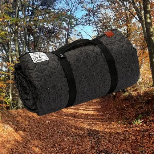 Plaid couverture confort XL pour pique nique et camping 190x190 cm