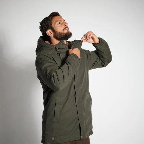 VESTE CHASSE CHAUDE VERTE 100 decathlon
