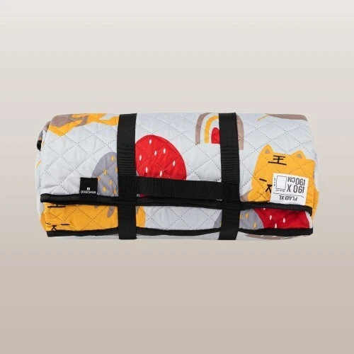 Plaid couverture confort XL pour pique nique et camping 190x190 cm